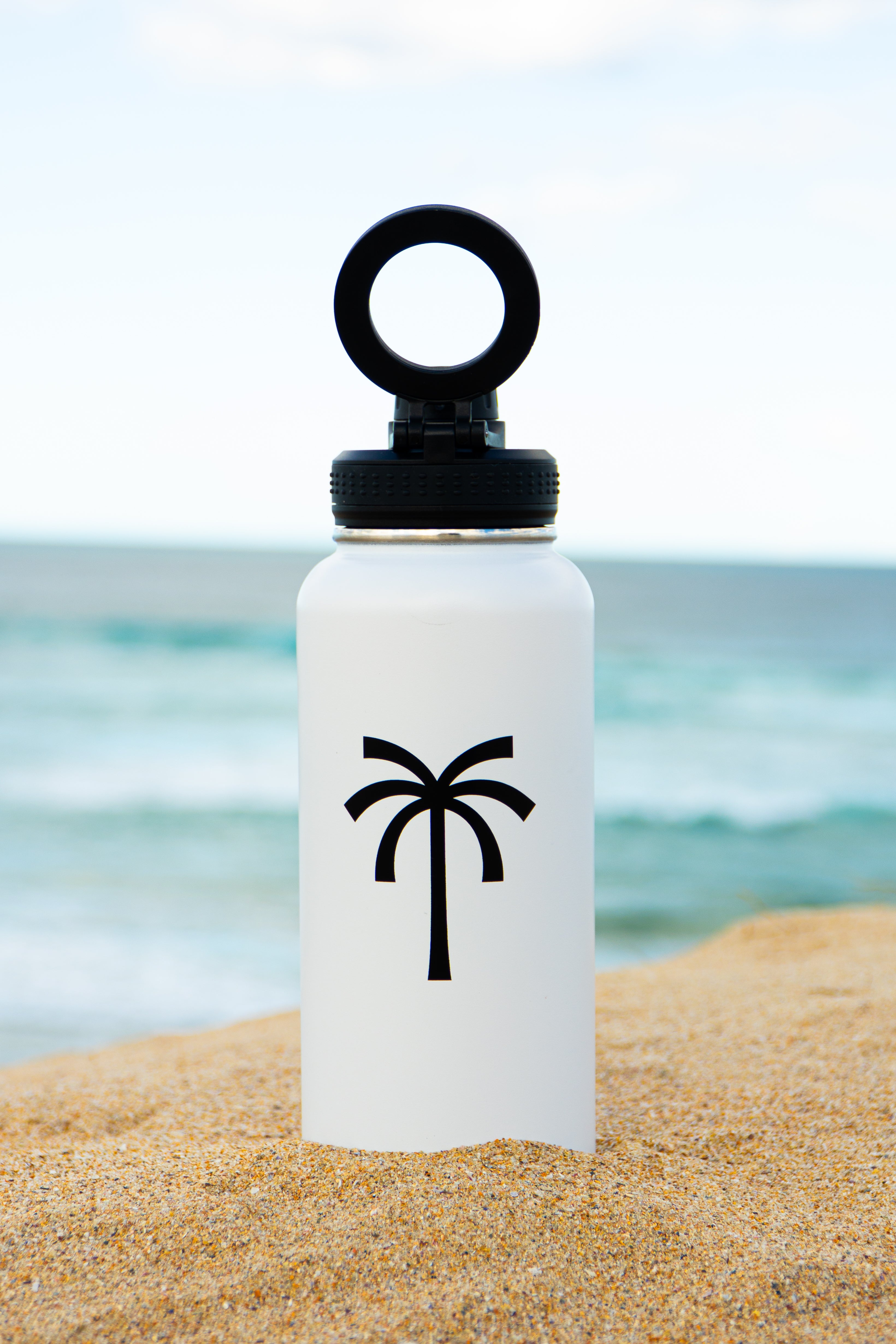 Tri-Bot - White Tripod Water Bottle