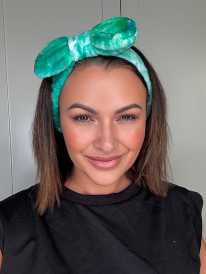 Emerald (Green gradiant) Bow Beauty Headband