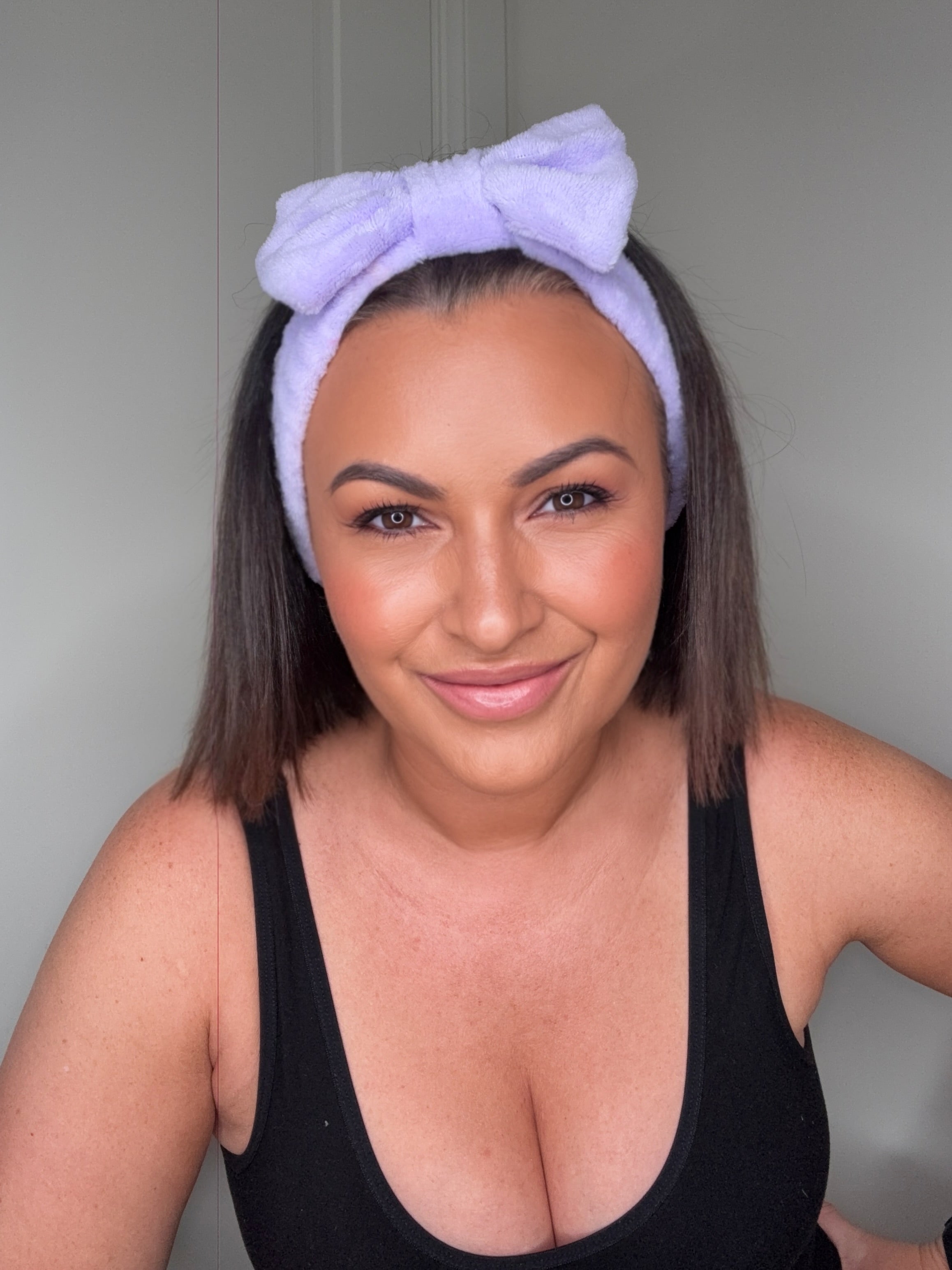Purple Bow Beauty Headband