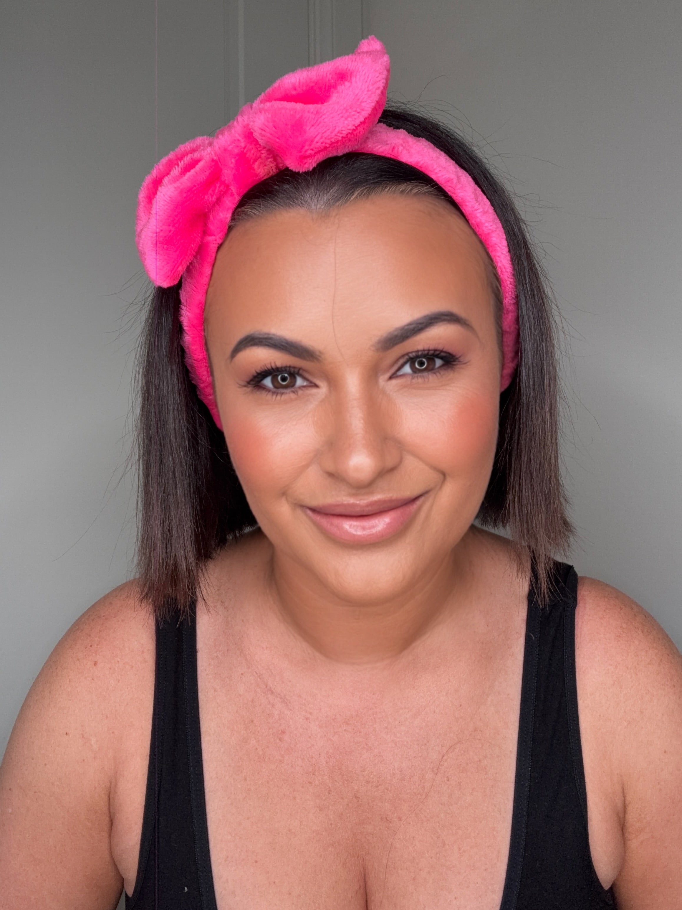 Hot Pink Bow Beauty Headband