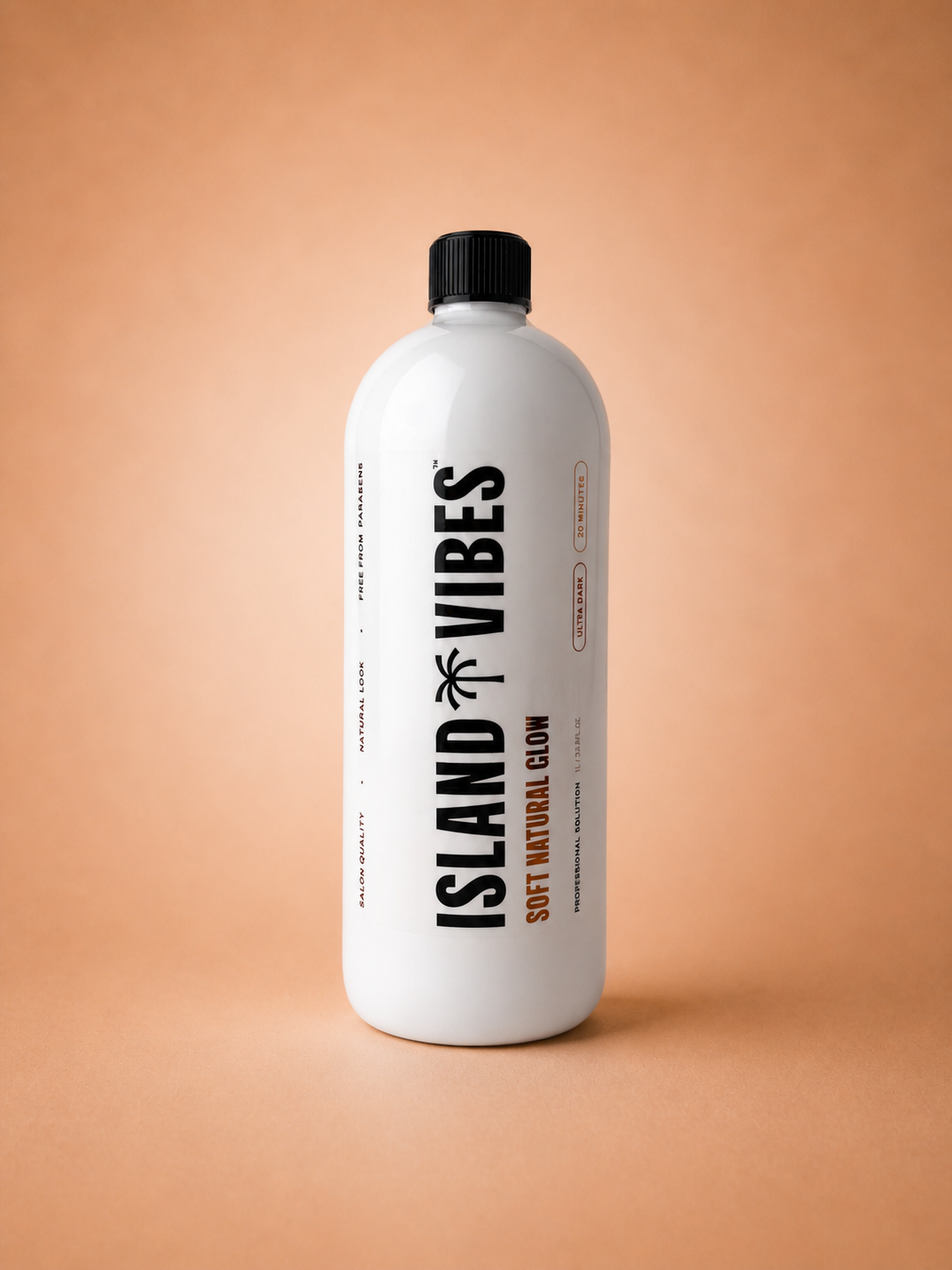Island Vibes Soft Natural Glow professional spray tan solution bottle