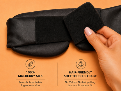 “The Cloud” 100% Mulberry Silk Sleep Mask (10% donated to Charity)